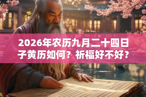 2026年农历九月二十四日子黄历如何？祈福好不好？