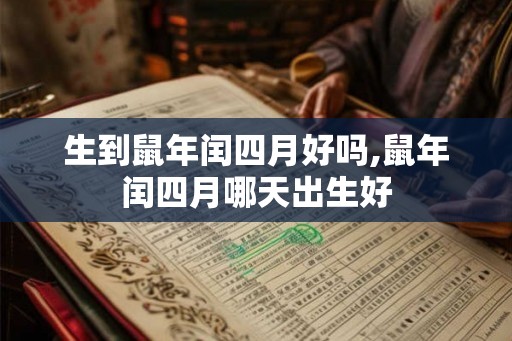 生到鼠年闰四月好吗,鼠年闰四月哪天出生好
