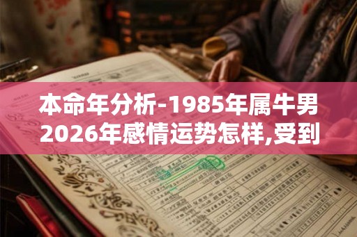 本命年分析-1985年属牛男2026年感情运势怎样,受到太岁的压制