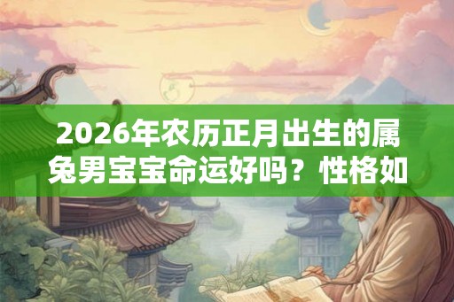2026年农历正月出生的属兔男宝宝命运好吗？性格如何