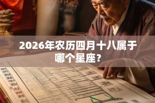 2026年农历四月十八属于哪个星座？