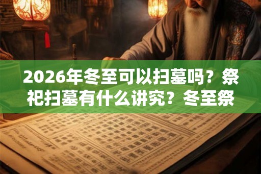 2026年冬至可以扫墓吗？祭祀扫墓有什么讲究？冬至祭祀有什么说法？