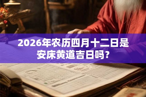 2026年农历四月十二日是安床黄道吉日吗？