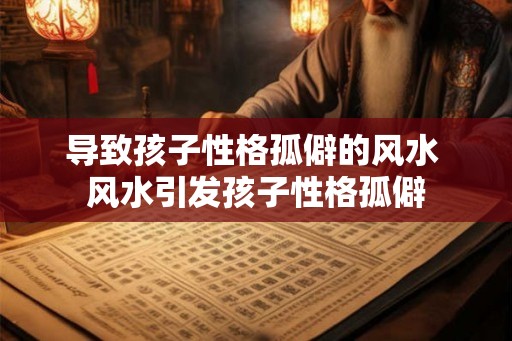导致孩子性格孤僻的风水 风水引发孩子性格孤僻