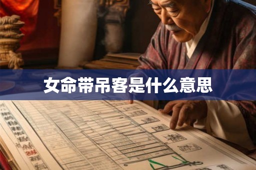 女命带吊客是什么意思 女命带吊客是什么意思