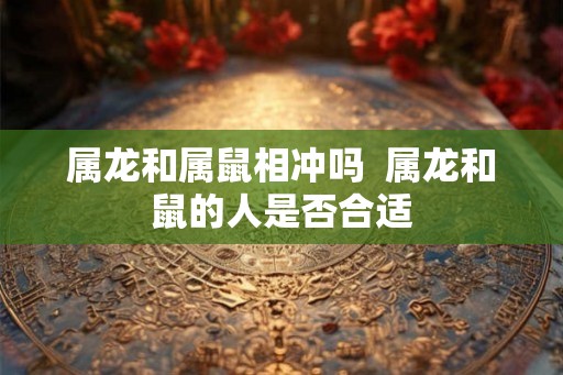 属龙和属鼠相冲吗  属龙和鼠的人是否合适