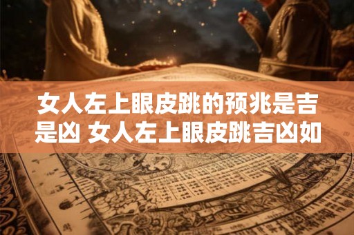 女人左上眼皮跳的预兆是吉是凶 女人左上眼皮跳吉凶如何