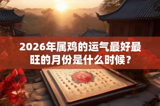 2026年属鸡的运气最好最旺的月份是什么时候？