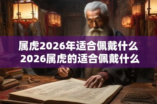 属虎2026年适合佩戴什么 2026属虎的适合佩戴什么