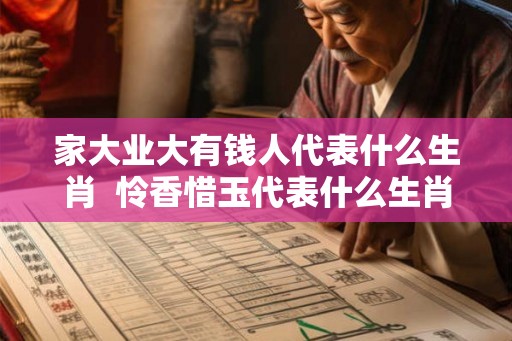 家大业大有钱人代表什么生肖  怜香惜玉代表什么生肖