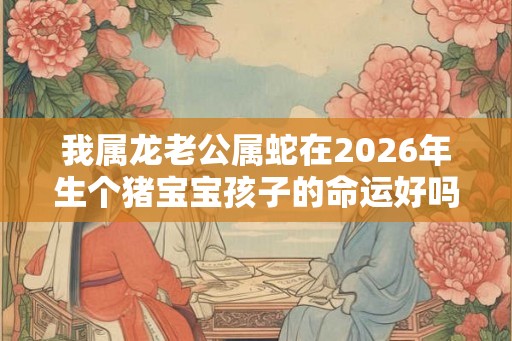 我属龙老公属蛇在2026年生个猪宝宝孩子的命运好吗？