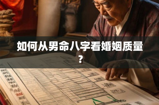 如何从男命八字看婚姻质量？