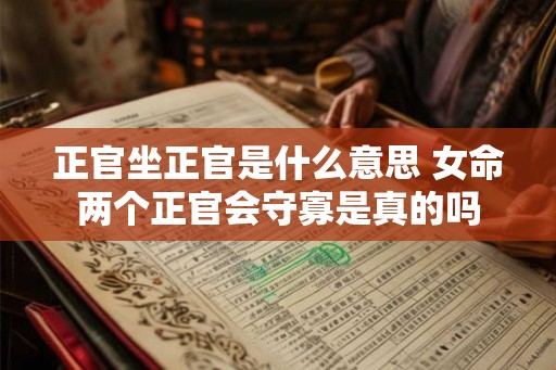 正官坐正官是什么意思 女命两个正官会守寡是真的吗