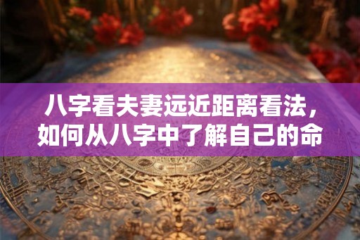 八字看夫妻远近距离看法，如何从八字中了解自己的命运？