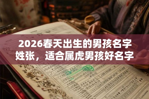 2026春天出生的男孩名字姓张，适合属虎男孩好名字