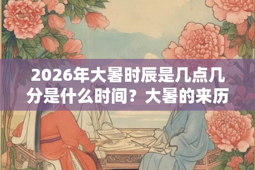 2026年大暑时辰是几点几分是什么时间？大暑的来历详解