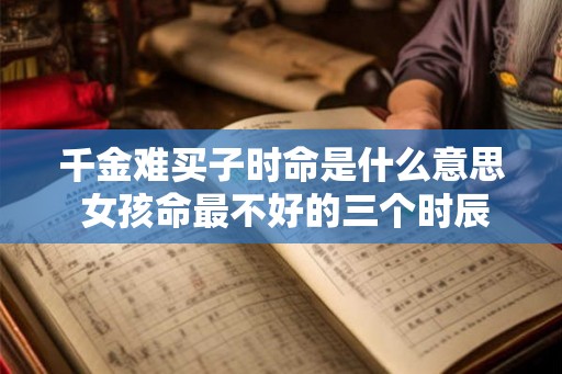 千金难买子时命是什么意思 女孩命最不好的三个时辰 千金难买子时命是什么意思 女孩命最不好的三个时辰