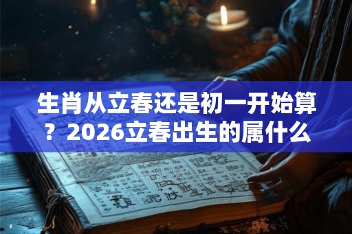 生肖从立春还是初一开始算？2026立春出生的属什么生肖
