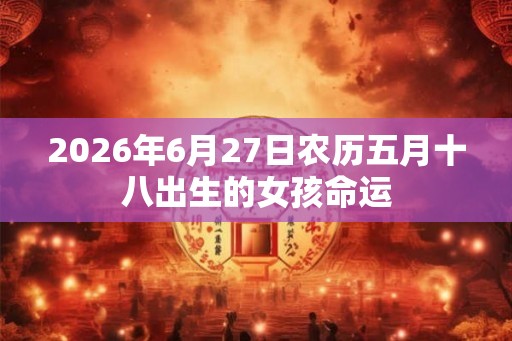 2026年6月27日农历五月十八出生的女孩命运