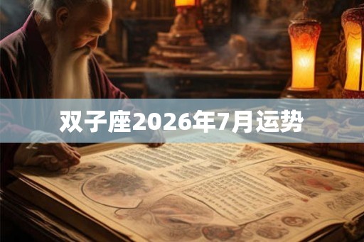 双子座2026年7月运势