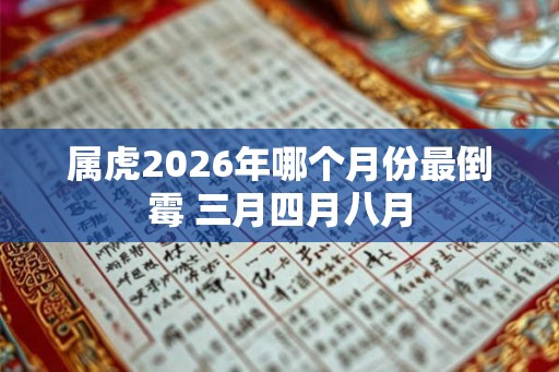 属虎2026年哪个月份最倒霉 三月四月八月