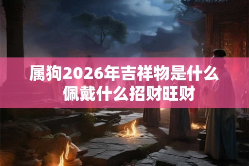 属狗2026年吉祥物是什么 佩戴什么招财旺财 属狗2026年吉祥物是什么 佩戴什么招财旺财