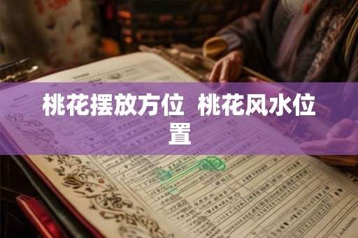 桃花摆放方位  桃花风水位置