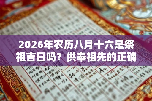 2026年农历八月十六是祭祖吉日吗？供奉祖先的正确方法