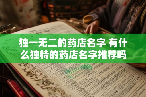独一无二的药店名字 有什么独特的药店名字推荐吗