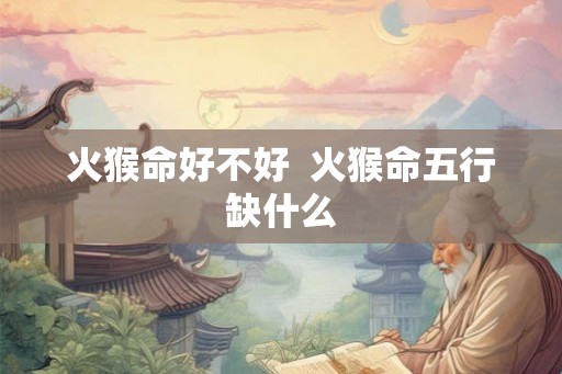火猴命好不好  火猴命五行缺什么