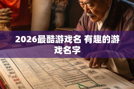 2026最酷游戏名 有趣的游戏名字