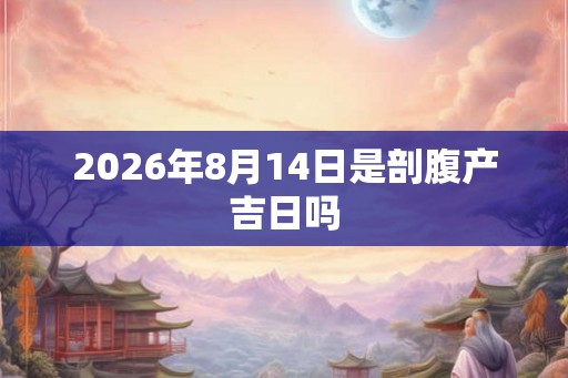 2026年8月14日是剖腹产吉日吗