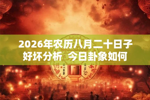 2026年农历八月二十日子好坏分析  今日卦象如何