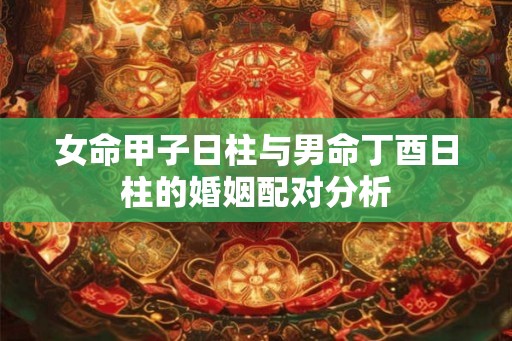 女命甲子日柱与男命丁酉日柱的婚姻配对分析