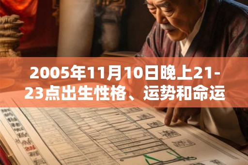 2005年11月10日晚上21-23点出生性格、运势和命运 2005年11月10日晚上21-23点出生性格、运势和命运
