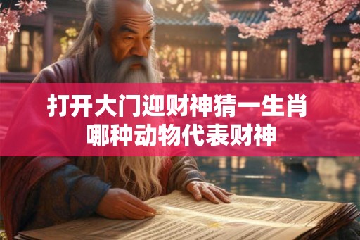打开大门迎财神猜一生肖 哪种动物代表财神