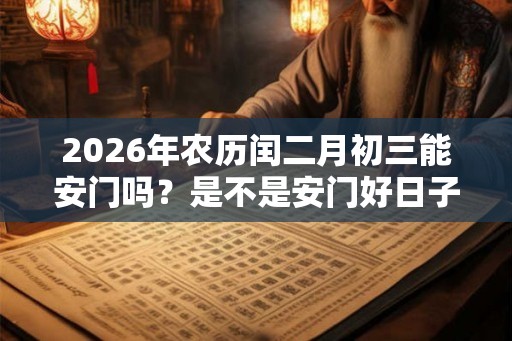 2026年农历闰二月初三能安门吗？是不是安门好日子？