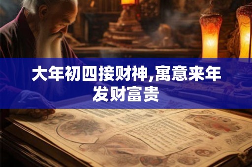 大年初四接财神,寓意来年发财富贵