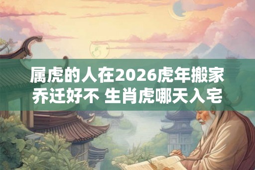 属虎的人在2026虎年搬家乔迁好不 生肖虎哪天入宅吉利