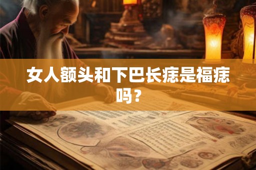 女人额头和下巴长痣是福痣吗？