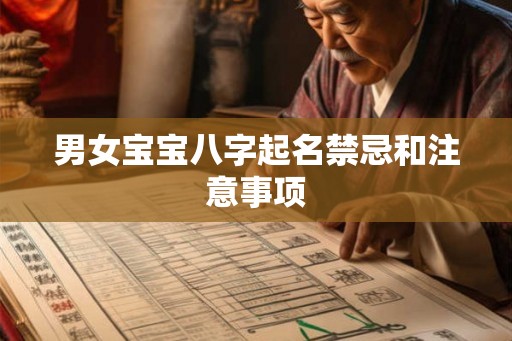男女宝宝八字起名禁忌和注意事项 男女宝宝八字起名禁忌和注意事项