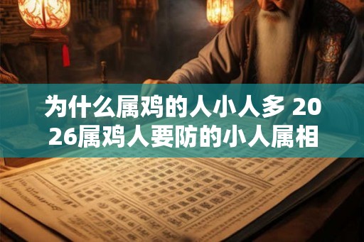 为什么属鸡的人小人多 2026属鸡人要防的小人属相