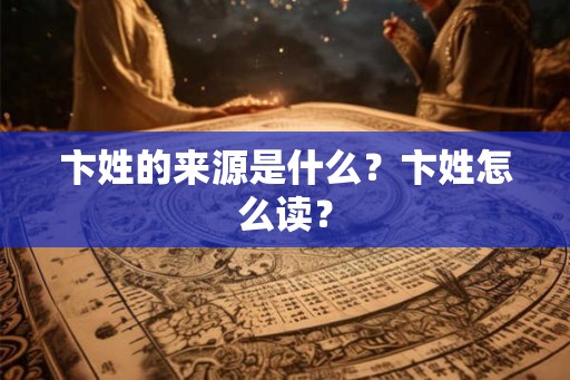 卞姓的来源是什么？卞姓怎么读？