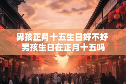 男孩正月十五生日好不好 男孩生日在正月十五吗