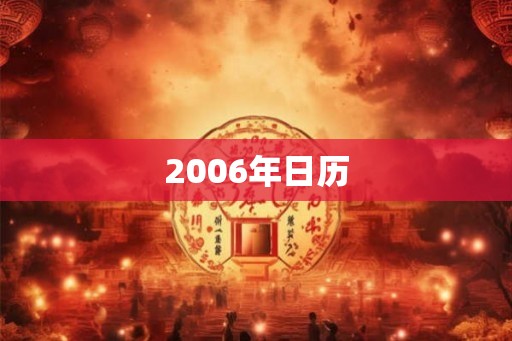 2006年日历 2006年日历