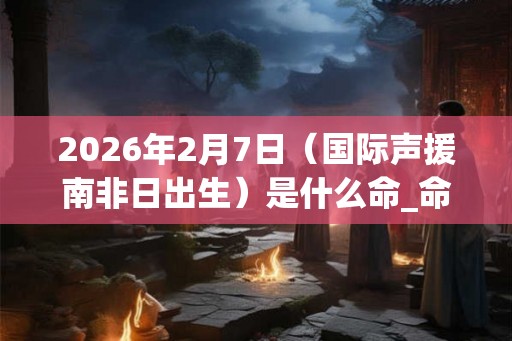 2026年2月7日（国际声援南非日出生）是什么命_命运如何