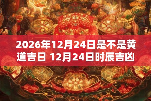 2026年12月24日是不是黄道吉日 12月24日时辰吉凶 2026年12月24日是不是黄道吉日 12月24日时辰吉凶
