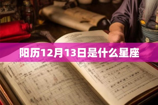 阳历12月13日是什么星座
