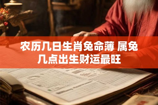 农历几日生肖兔命薄 属兔几点出生财运最旺