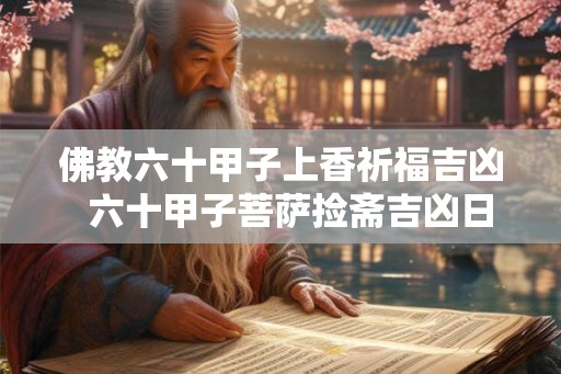 佛教六十甲子上香祈福吉凶  六十甲子菩萨捡斋吉凶日